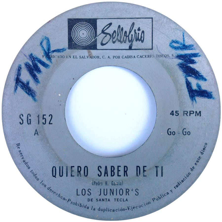 Los Junior’s – Quiero Saber De Ti / No Necesitas LLorar