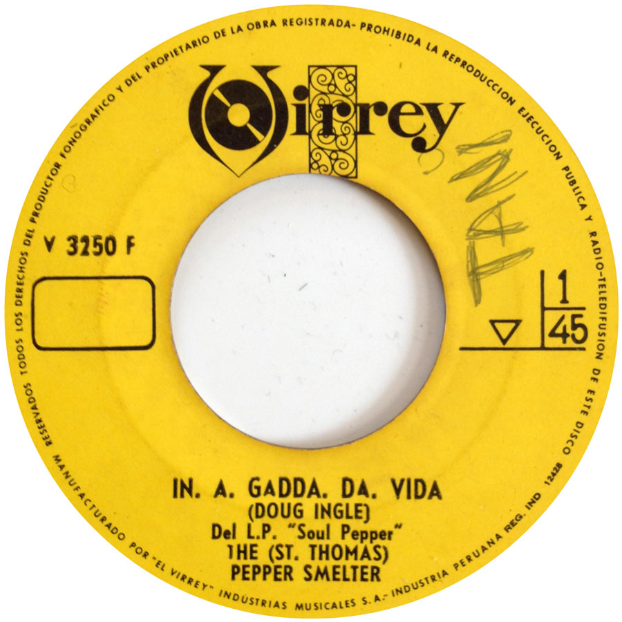 The (St. Thomas) Pepper Smelter – In. A. Gadda. Da. Vida / Words of Pain